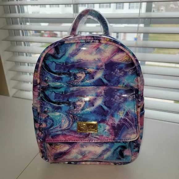 Betsey Johnson Jewel Tone Marble Backpack Betsey Johnson Jewel Tone Marble Backpack New | Mercari main image 2
